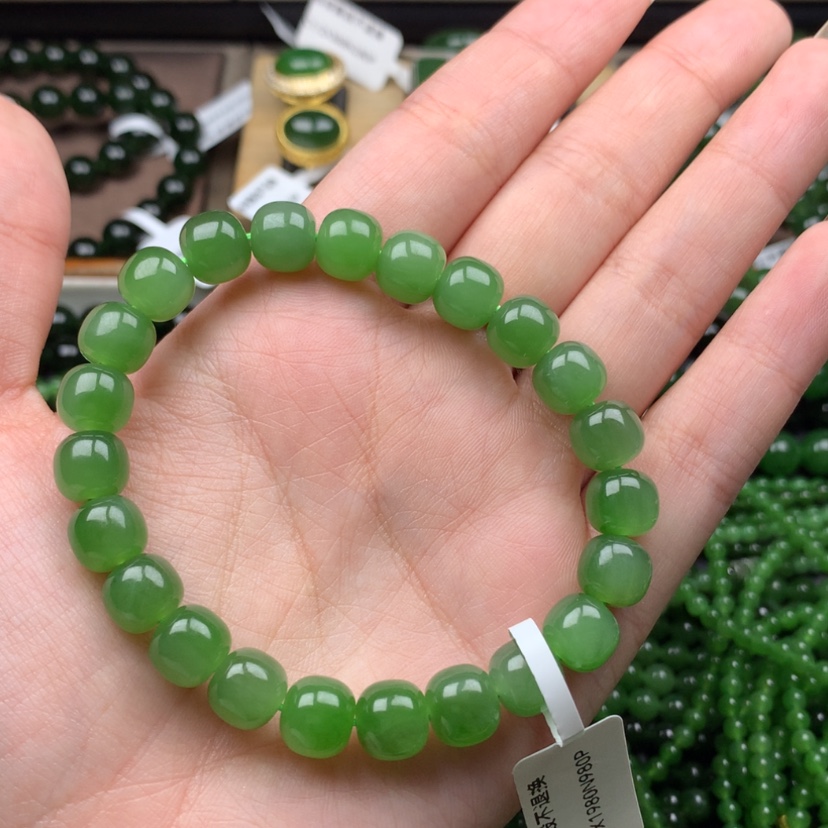 【闪购商品】未镶嵌手串和田玉（碧玉）杜*鑫