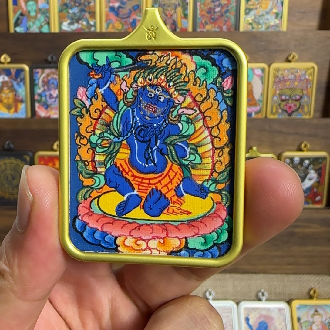 吊坠唐卡定制款不动明王