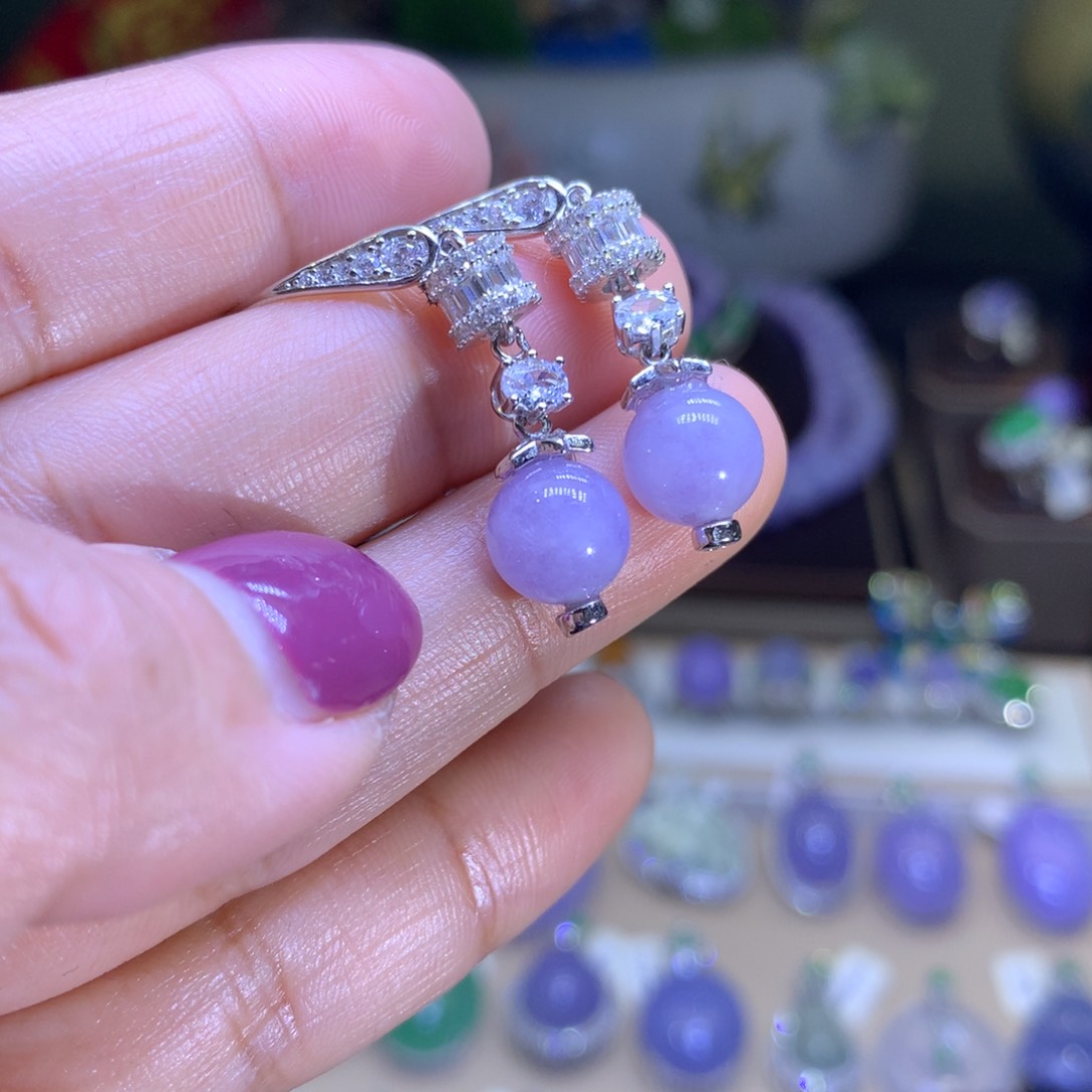 翡翠颈饰银S925镶嵌翡翠