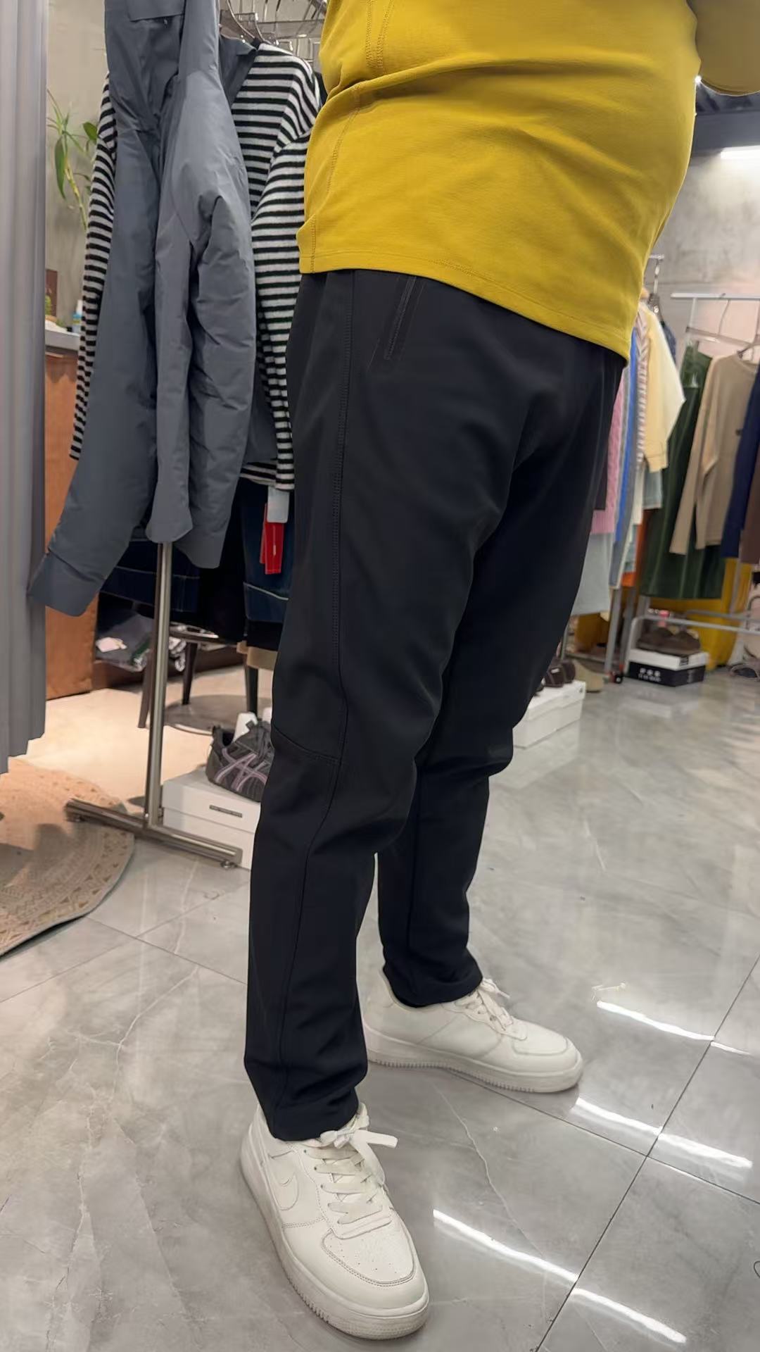 【一吨她娘专属】25冬款户外男士三防运动软壳松紧腰加绒长裤6022