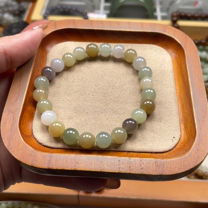 和田玉手串8mm未镶嵌