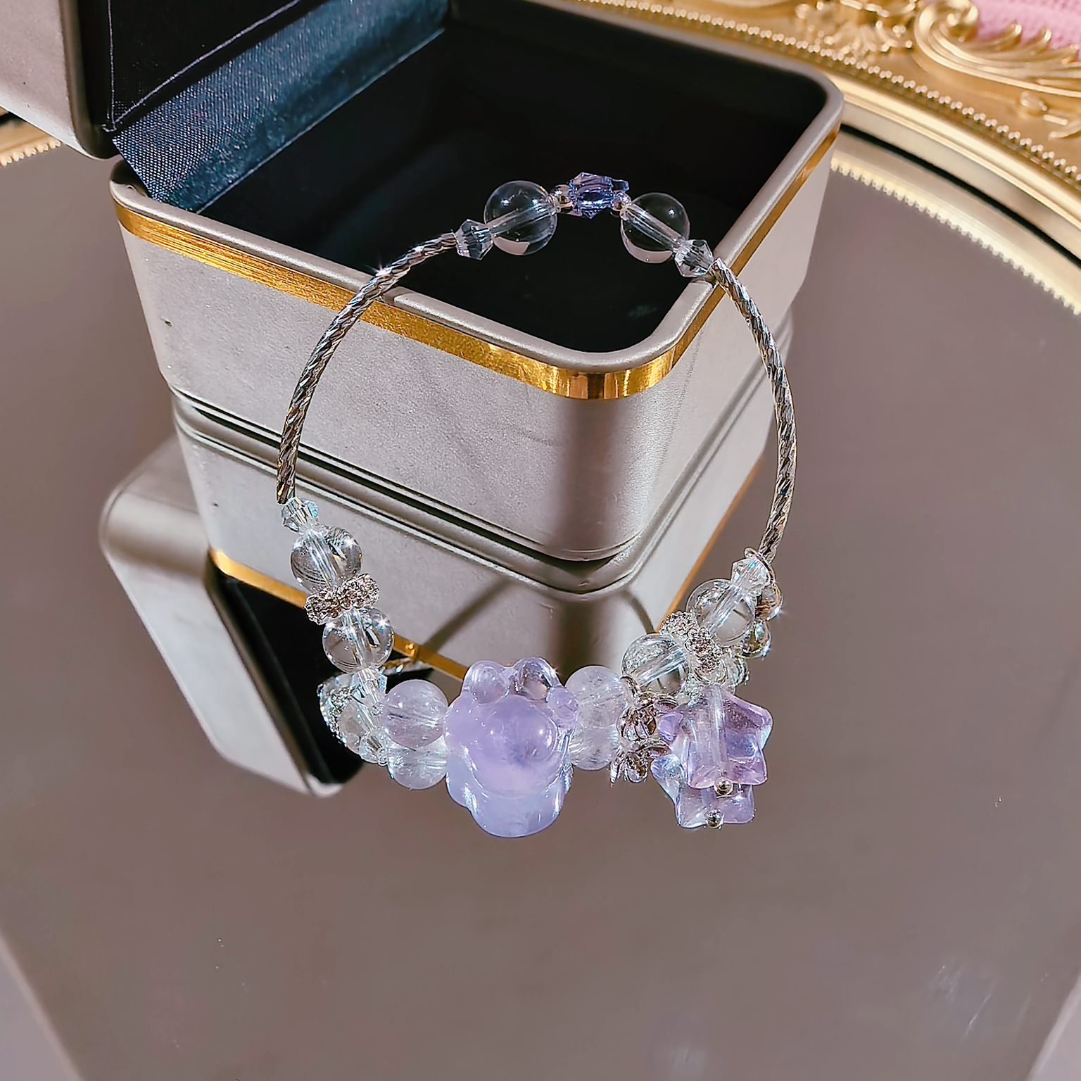 YS0076【喵星人】水晶喵星人设计款手串多样性发其一