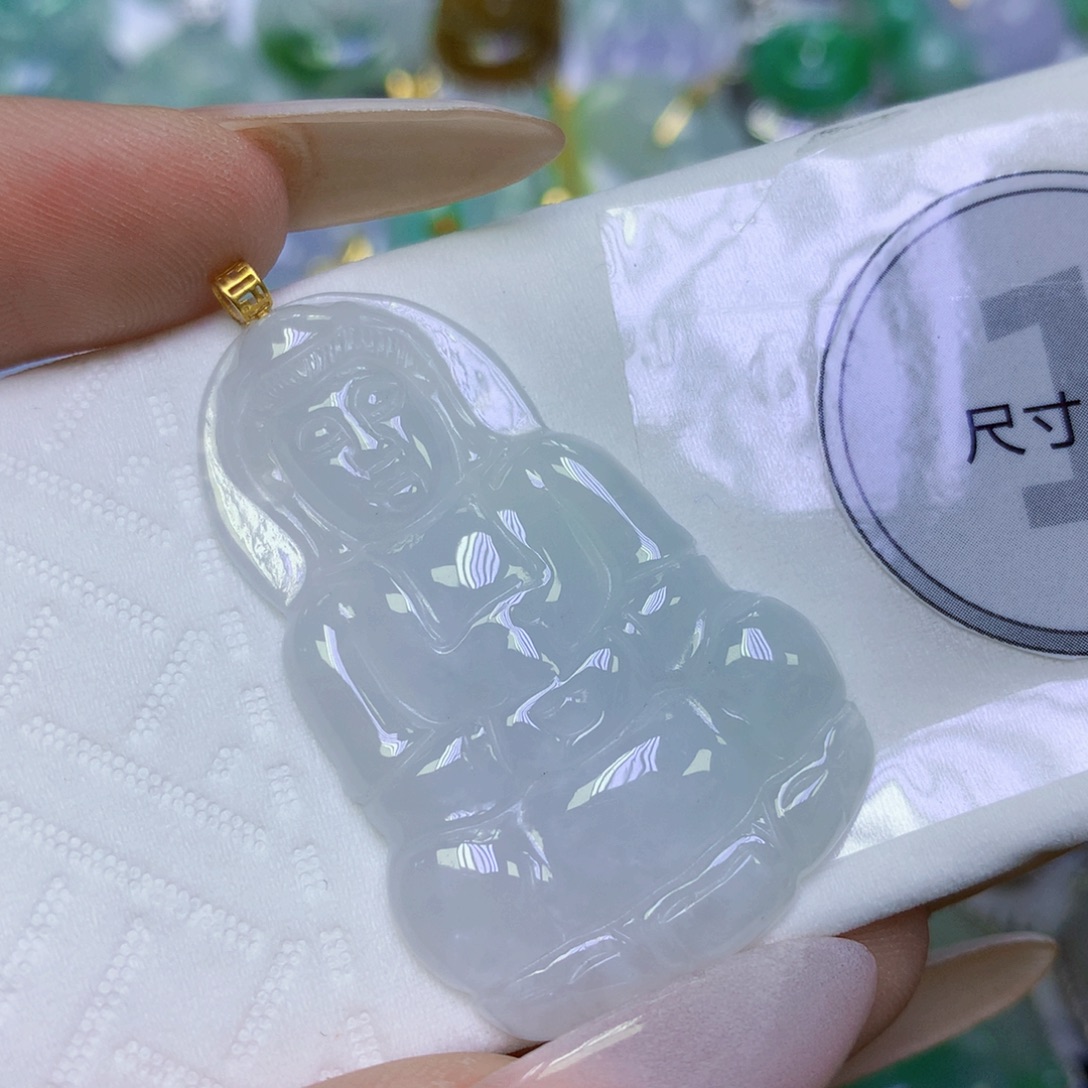 翡翠未镶嵌颈饰天然缅甸翡翠a货百元以上9元证书费自理