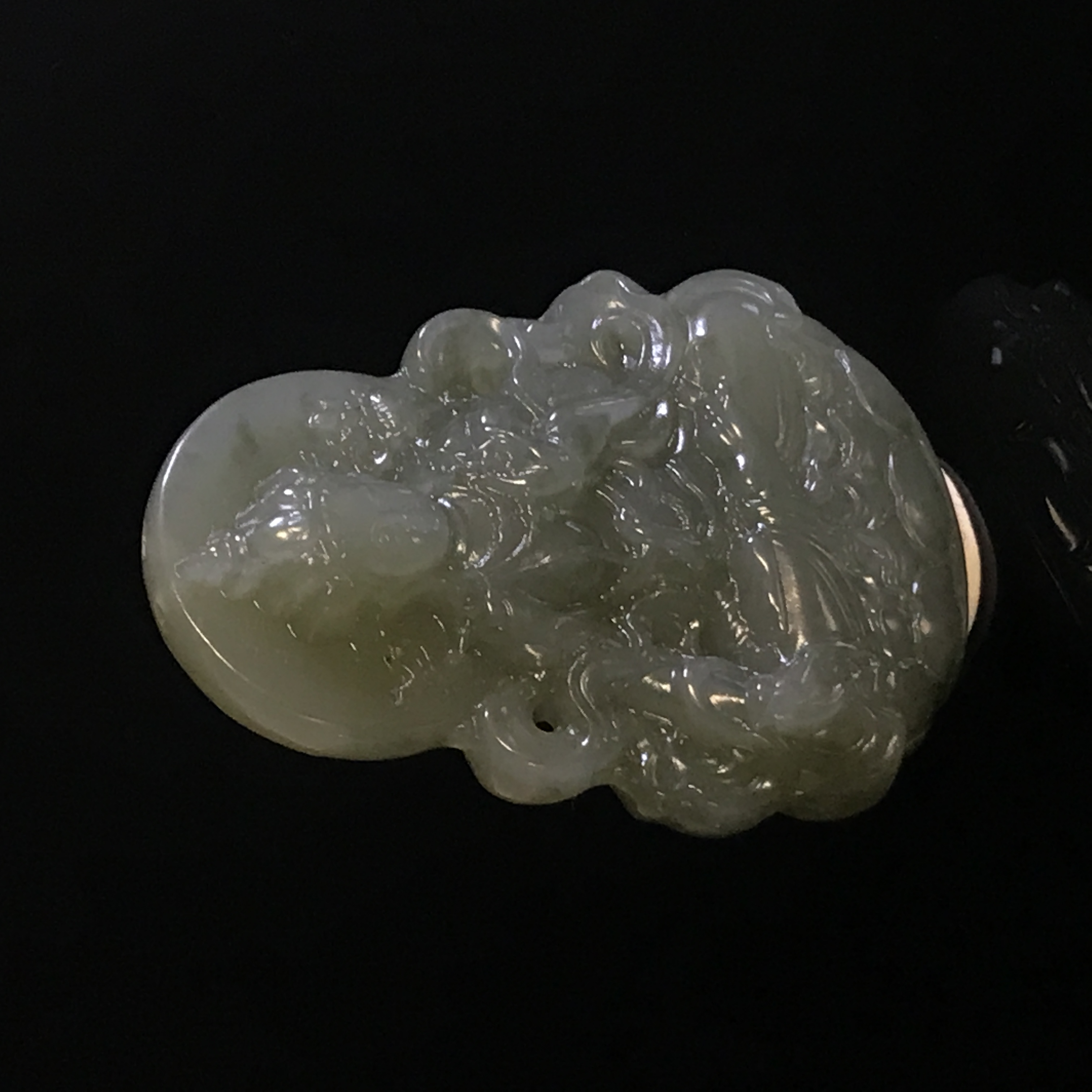 20世纪和田玉观音牌/HY556401/金玉良缘/槐荫山房