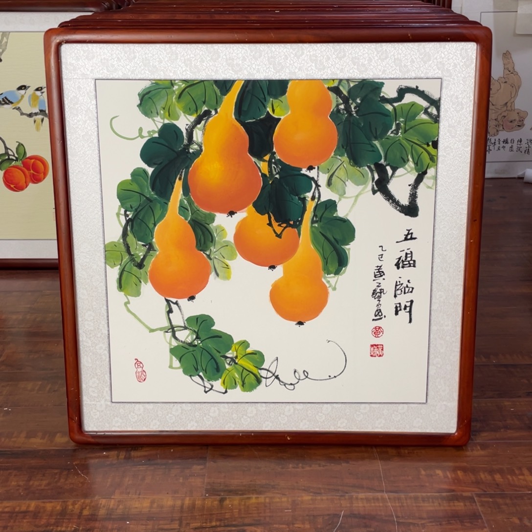 国画带框尺寸63*63厘米