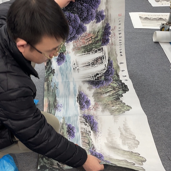 国画今天上午国画作品展示