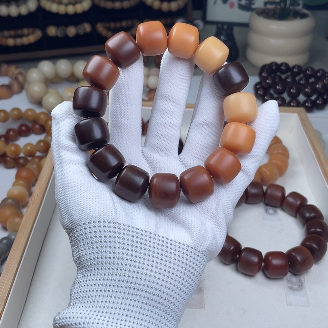 手串菩提根/象牙果干磨鼓桶手串