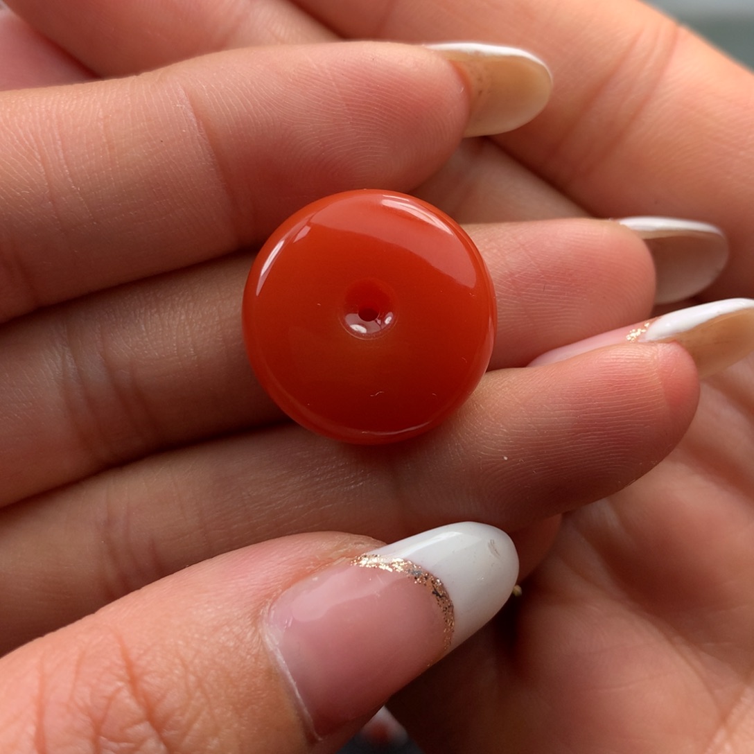未镶嵌扣子南红玛瑙