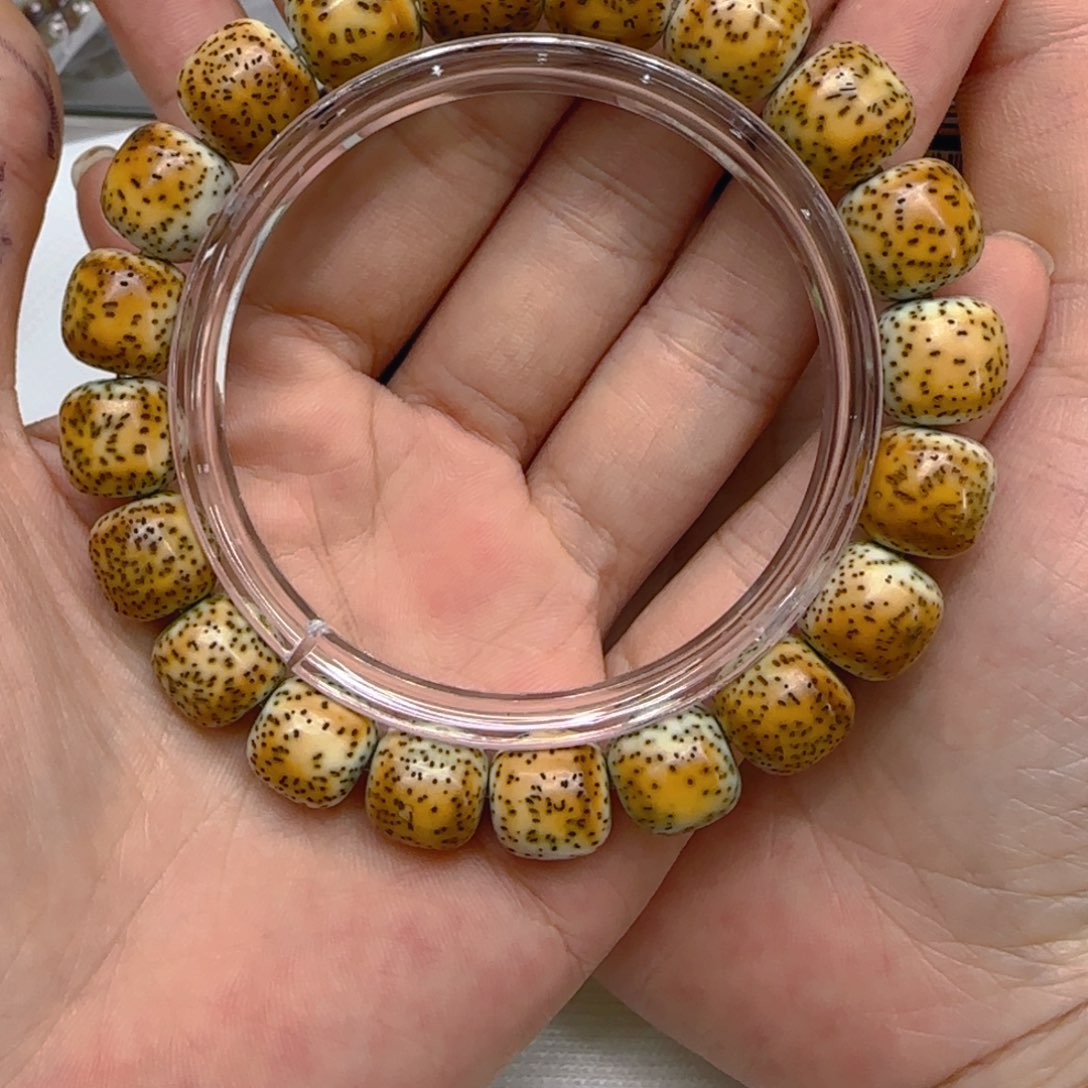 星月菩提手串47高端火烧云星月菩提1.2桶单圈