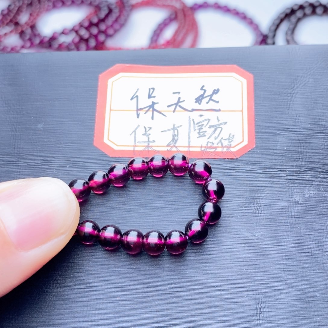 石榴石手链未镶嵌淡*