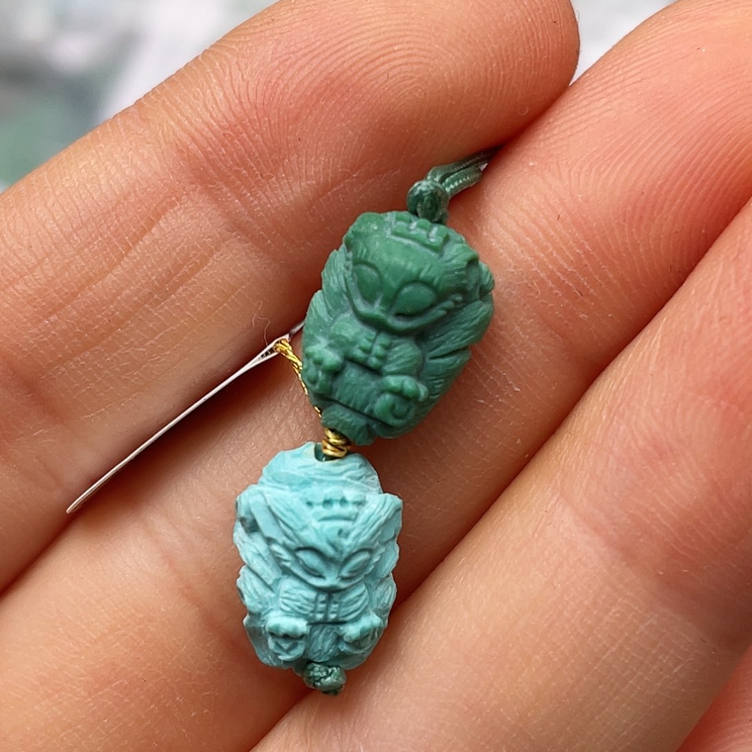 绿松石珠宝半成品未镶嵌