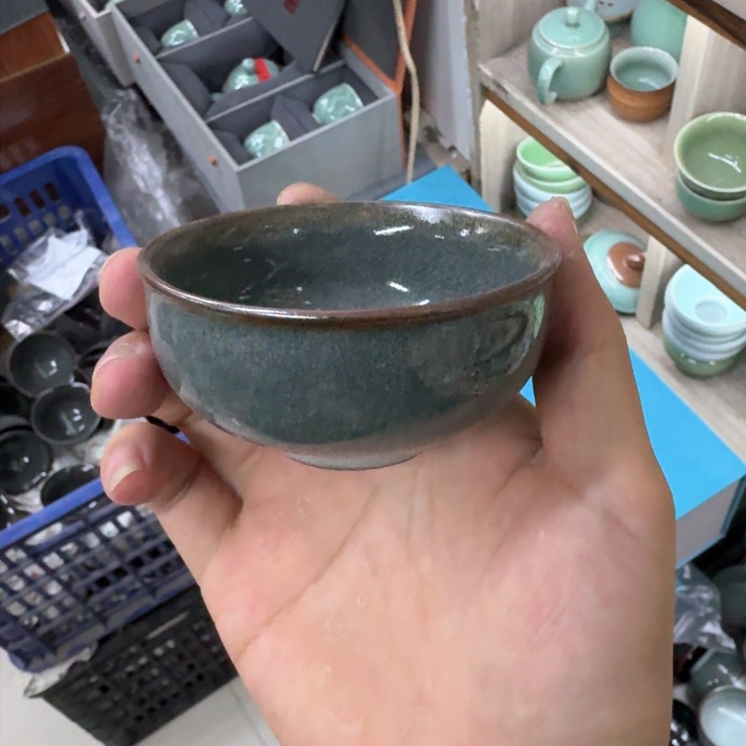 龙泉青瓷茶具微瑕6601