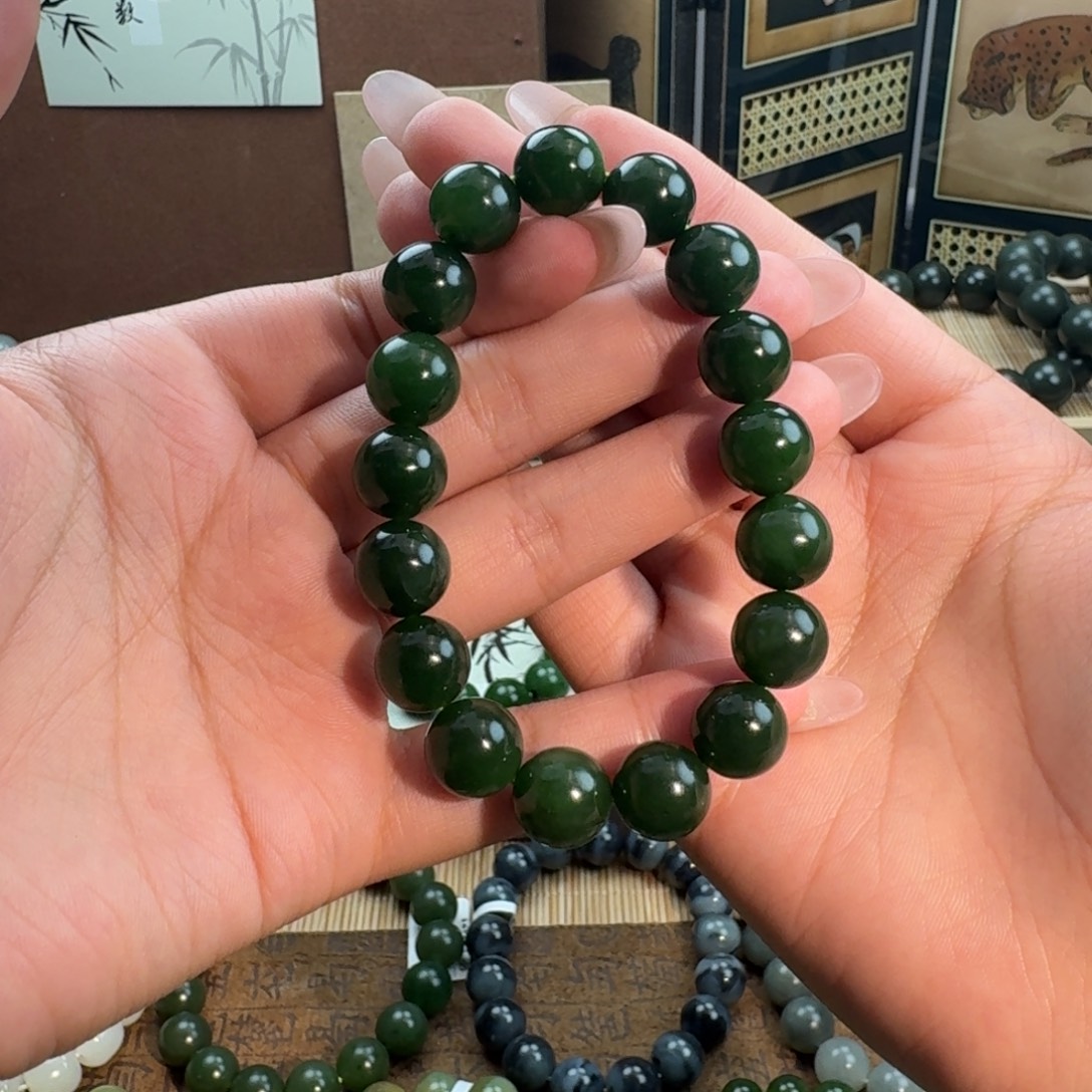 和田玉未镶嵌手链