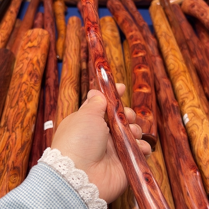 木老挝花梨木手把玩棍长35