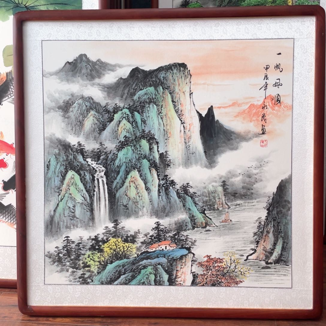 国画带框尺寸83*83厘米