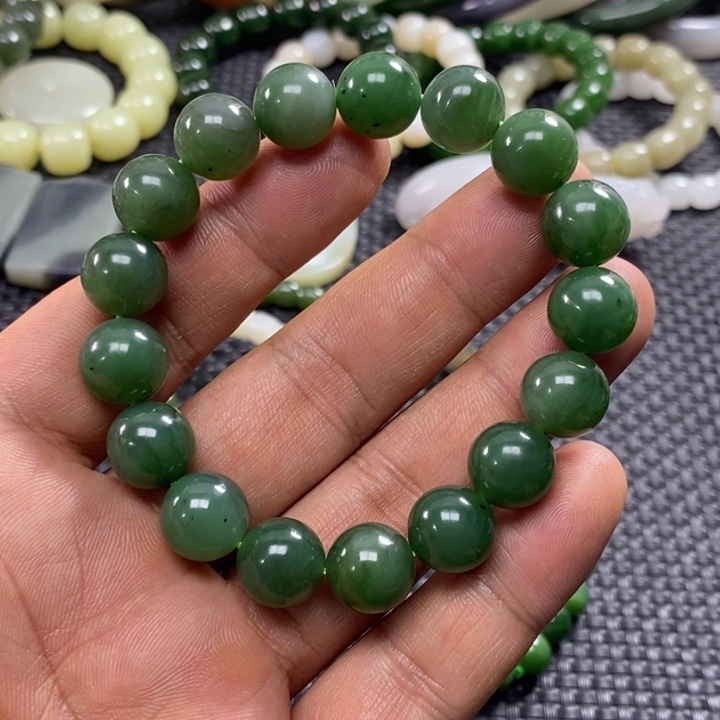 和田玉未镶嵌手链