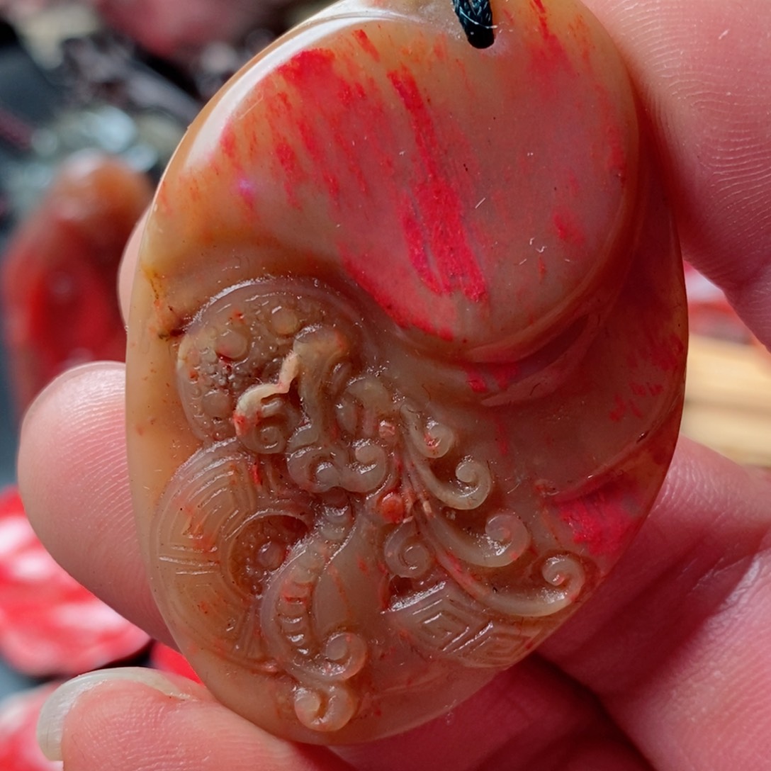 昌化鸡血石昌化鸡血石挂件