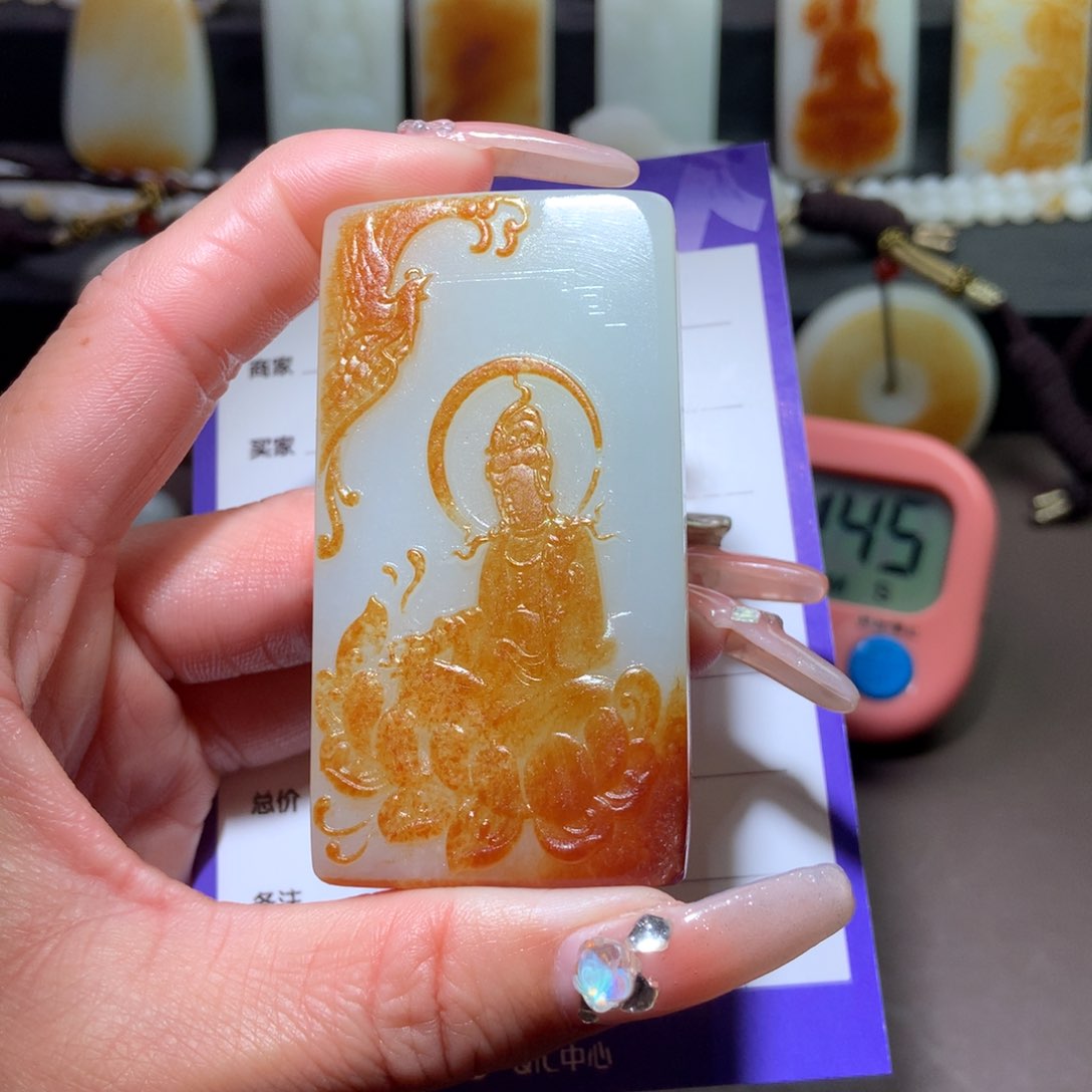 和田玉挂件未镶嵌汪*人