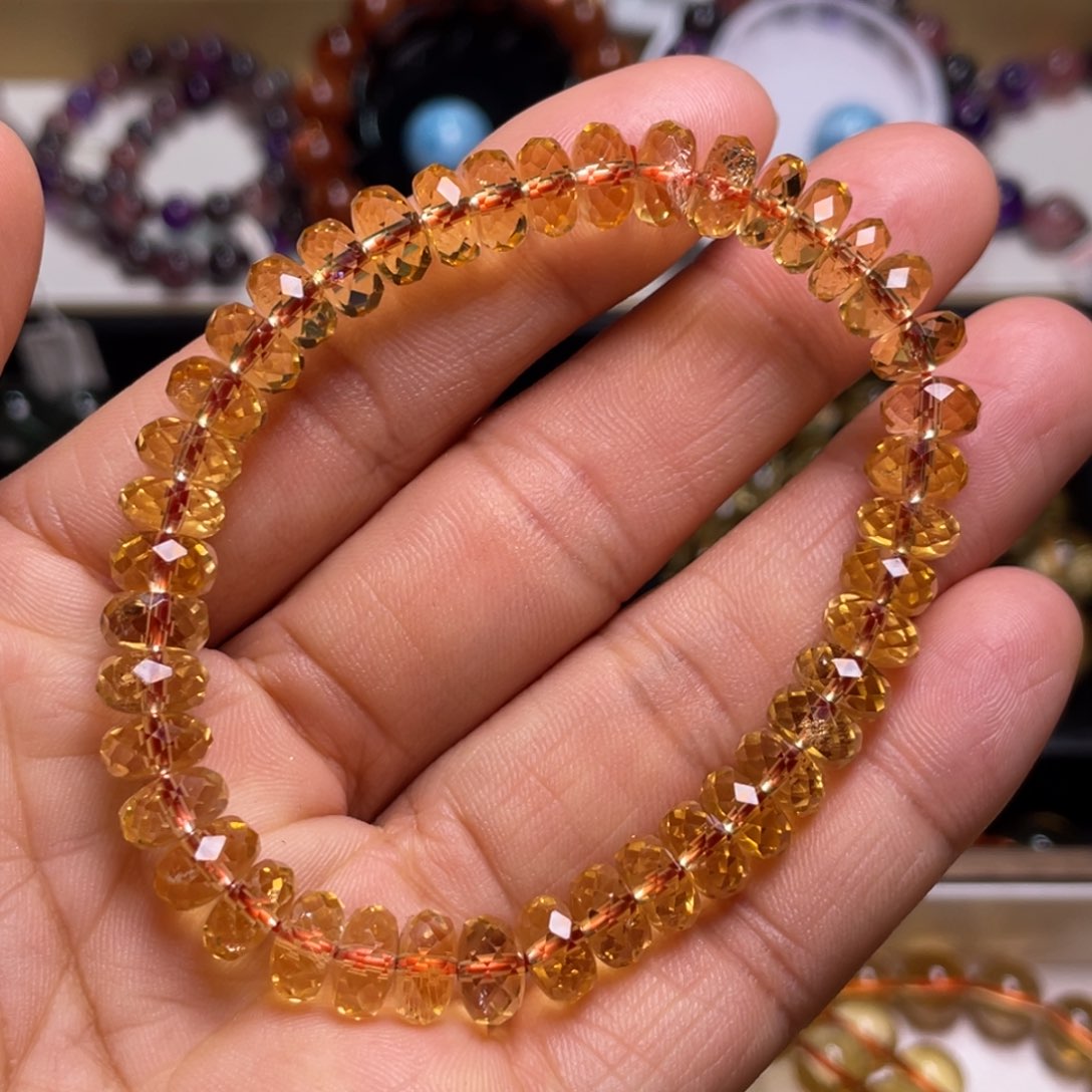 水晶手链未镶嵌巴西暴力黄