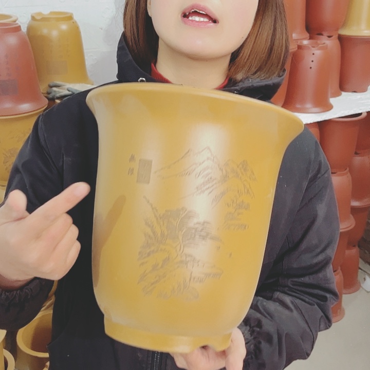 紫砂花盆宜兴紫砂花盆