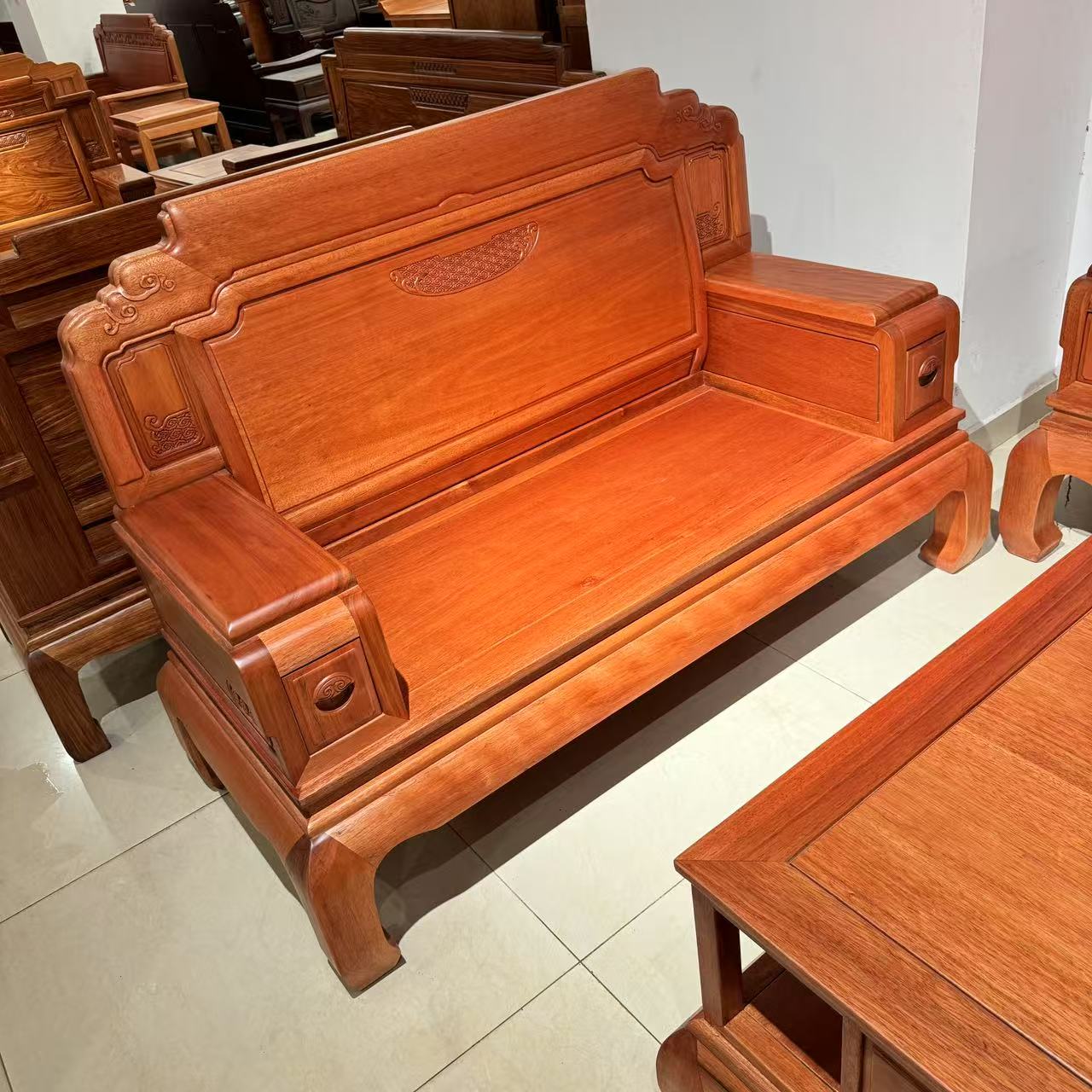 新中式实木沙发原木金H梨客厅家具实木家具全榫卯结构木沙发家用