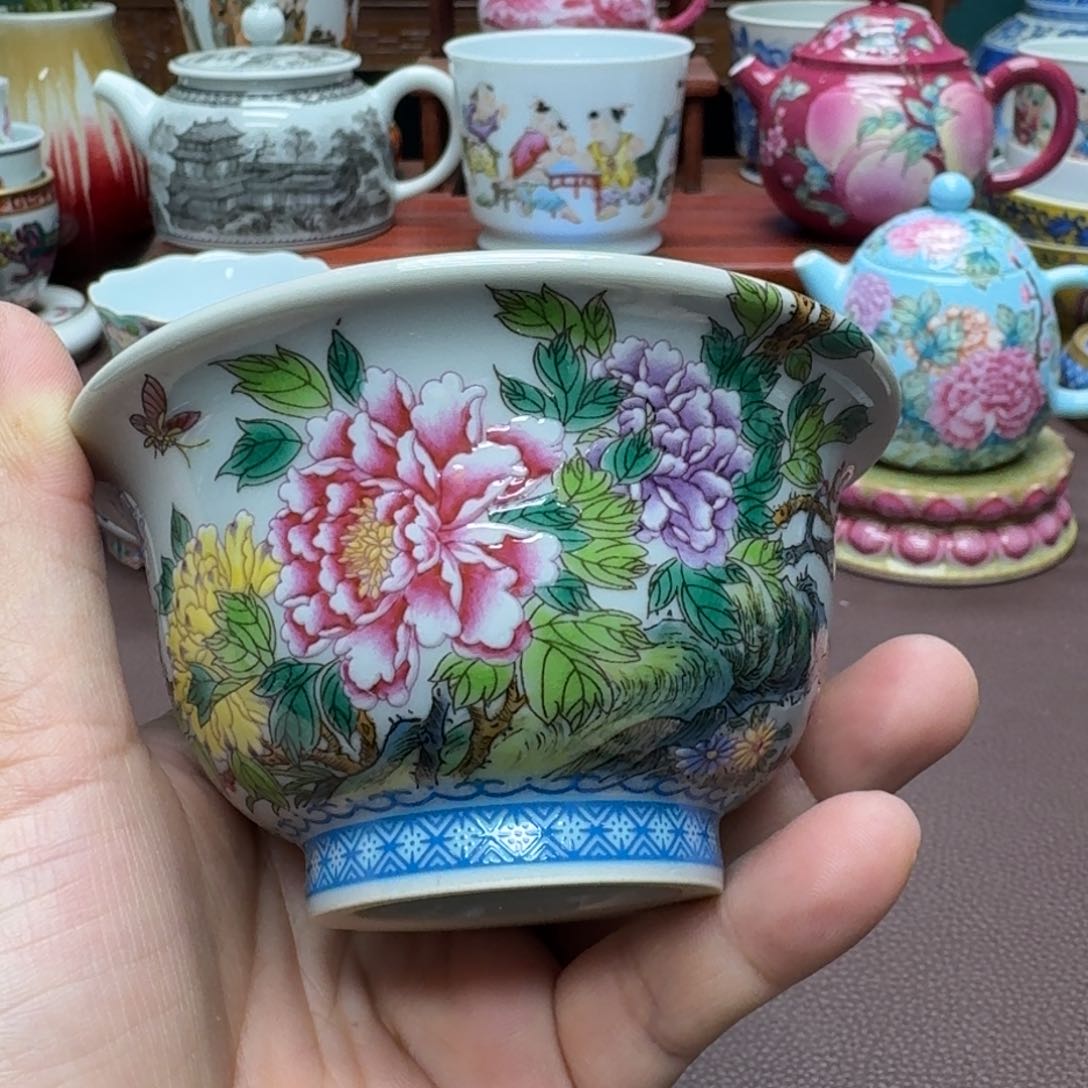 瓷片景德镇仿古手工制作精品展示