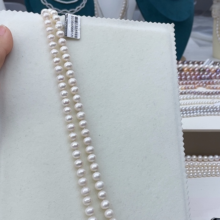 淡水珍珠颈饰未镶嵌卡8➕极光冷白