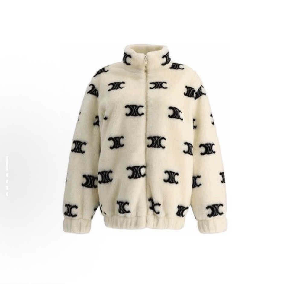 95新 Celine/思琳 Celine羊羔毛外套m码