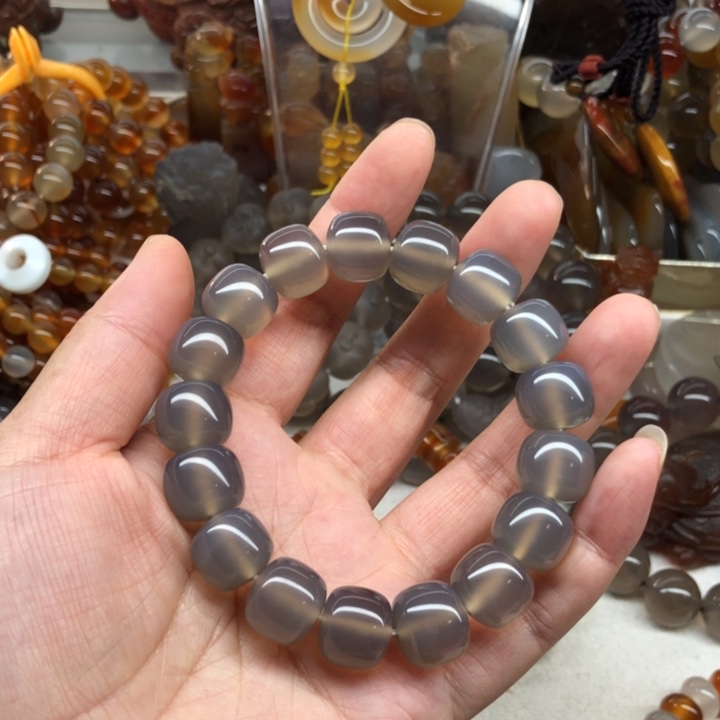 玛瑙/玉髓未镶嵌手链