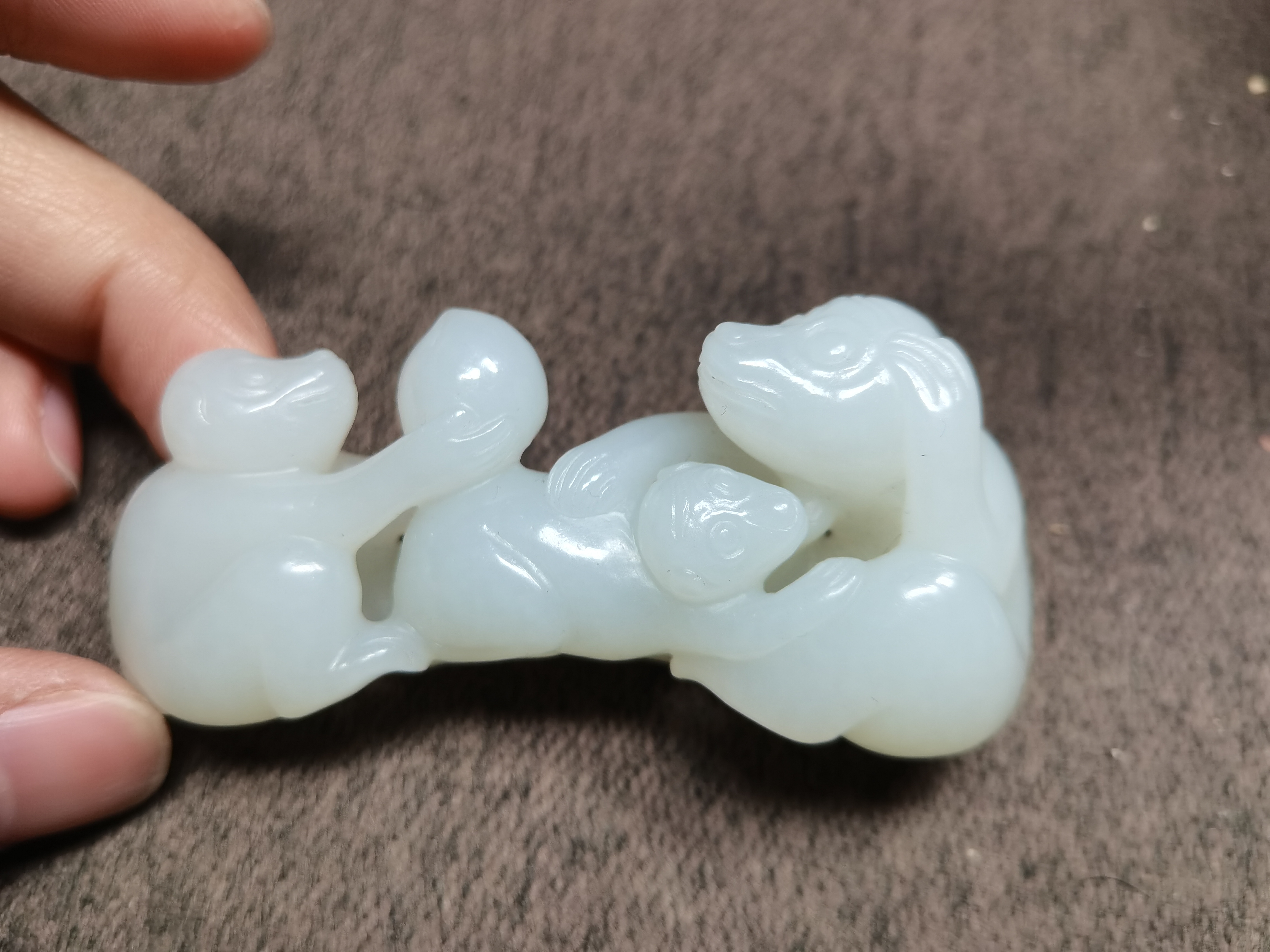 古玉代代藏和田玉挂件