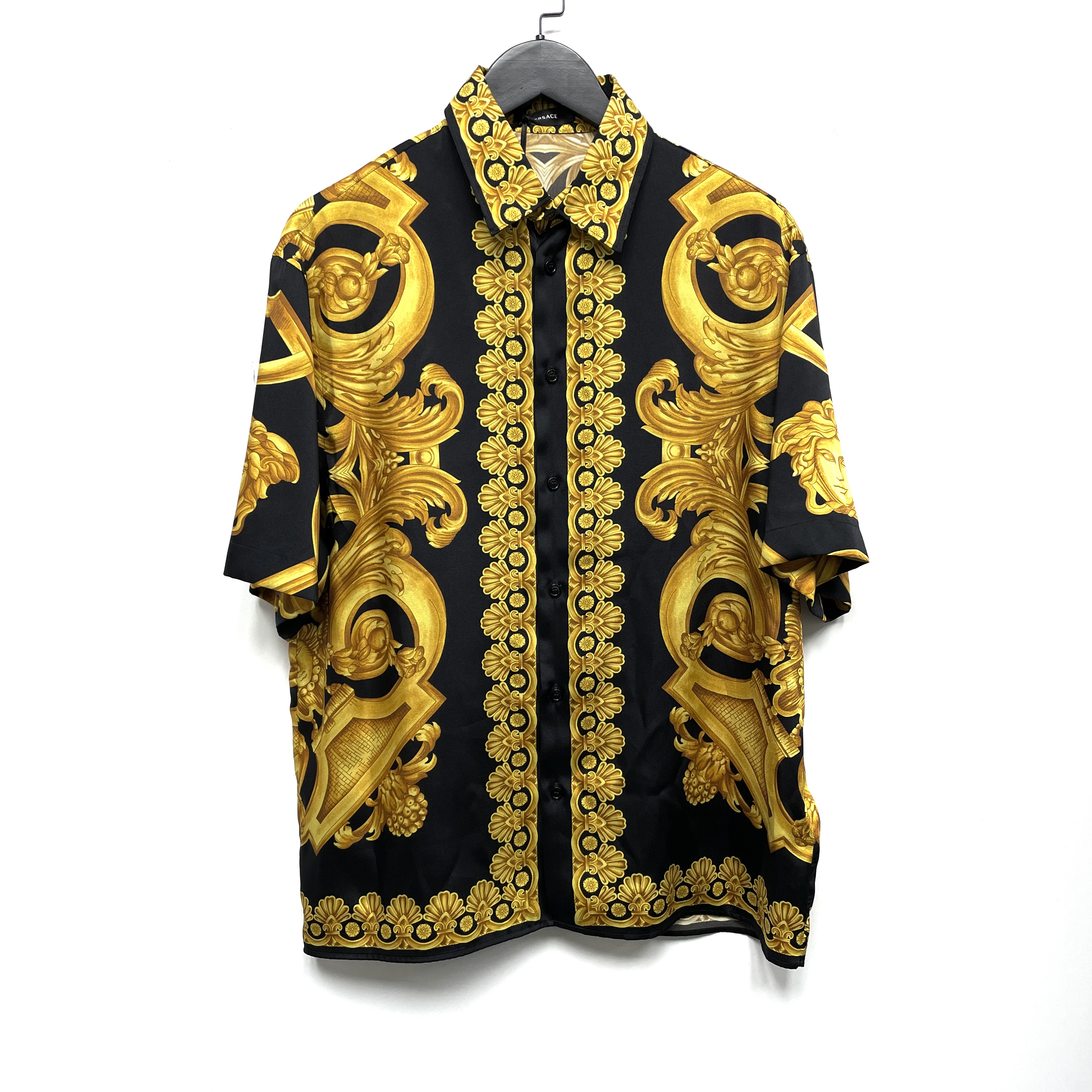 未使用 VERSACE/范思哲 经典美杜莎印花巴洛克风格短袖衬衫