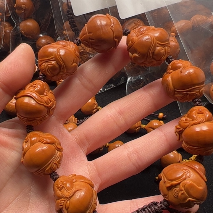 金****橄榄核手串21大肚