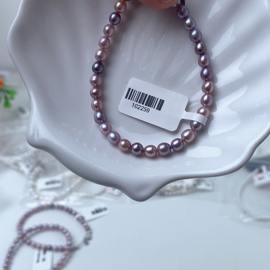 项链银S925镶嵌淡水珍珠102259