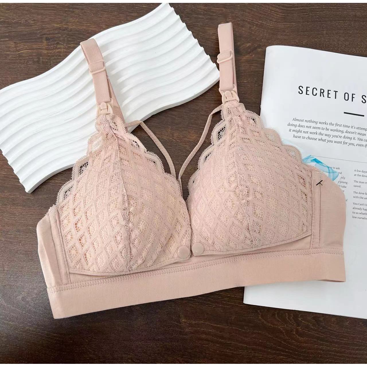 无钢圈无痕上下开口防下垂背心亲子B3107