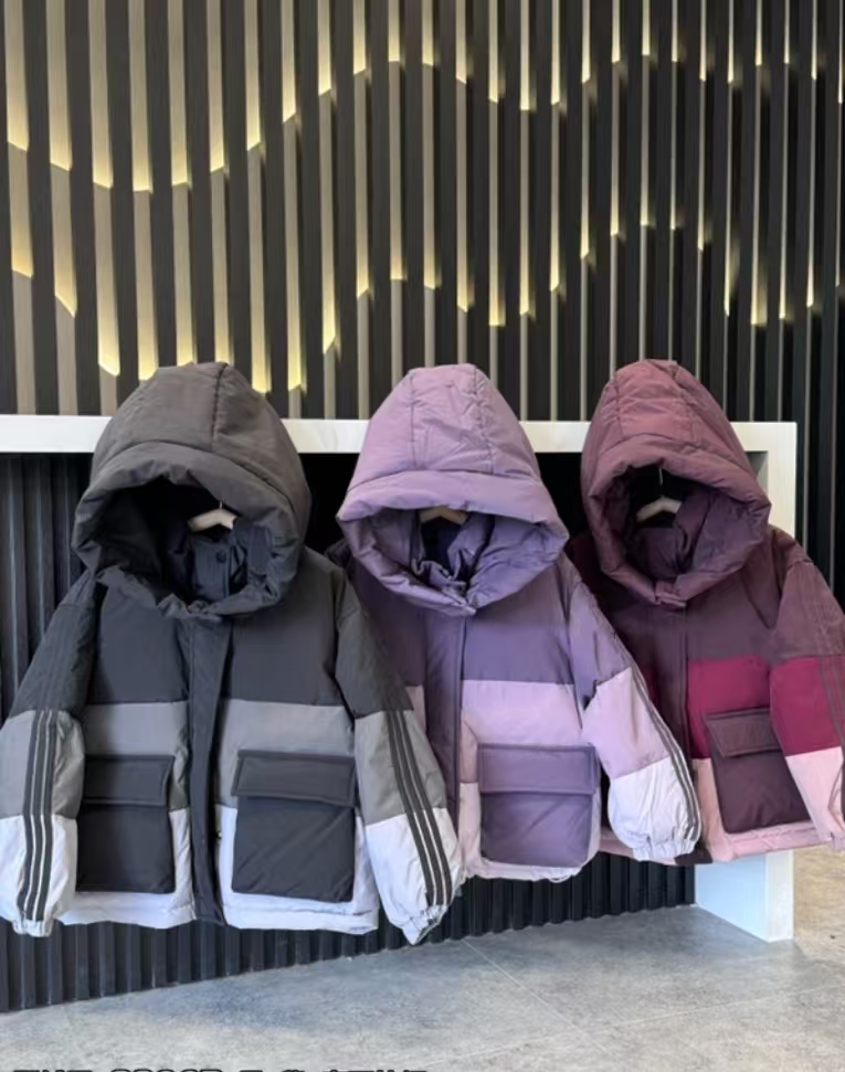 泡妈童装    2024冬季亲子儿童休闲女大童时尚羽绒服99003