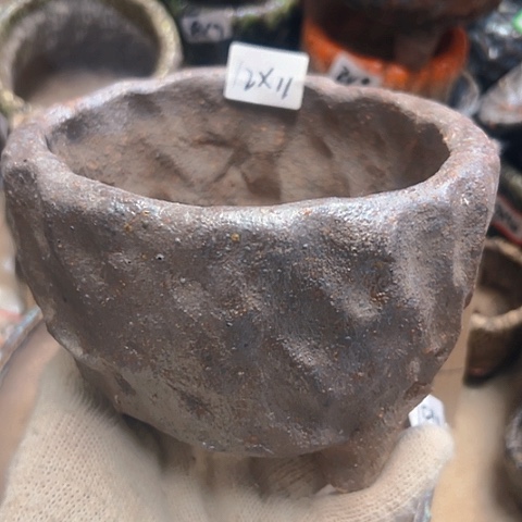 红陶粗陶花盆手工