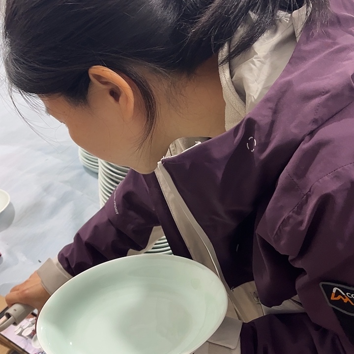 瓷片影青8英寸深盘2个微瑕包邮