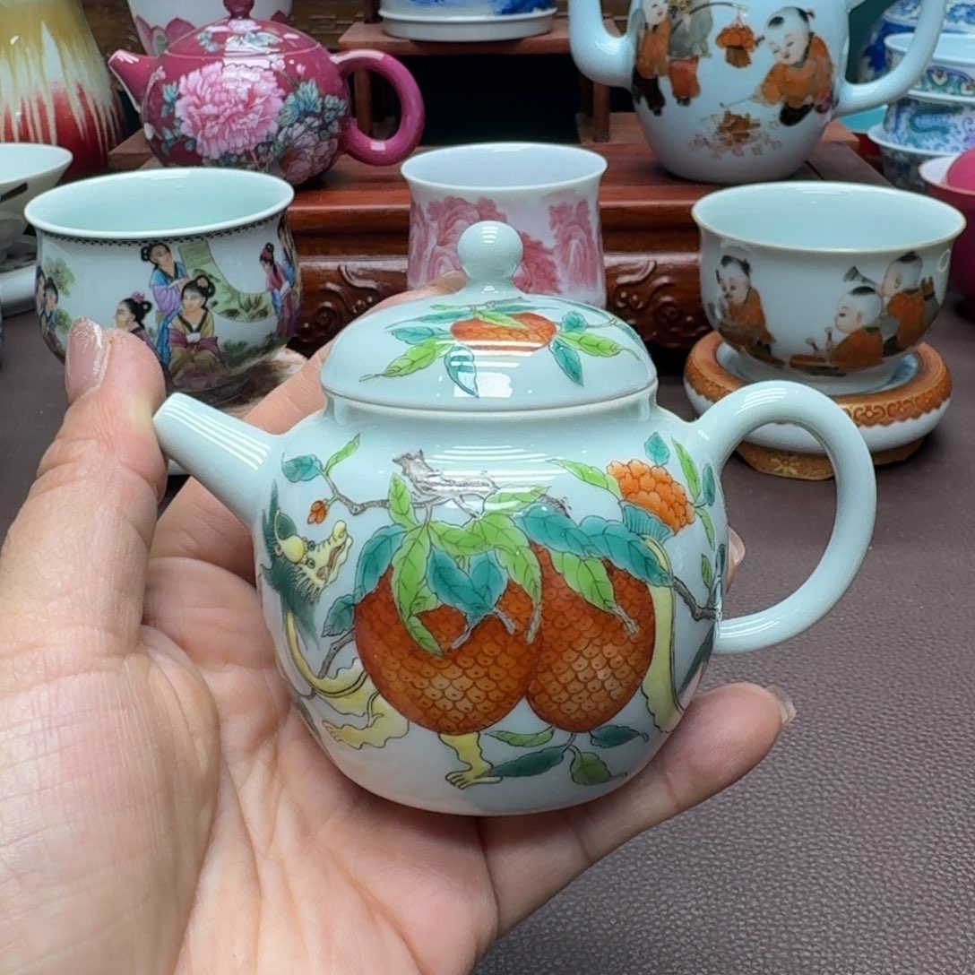 瓷片景德镇仿古手工制作精品展示