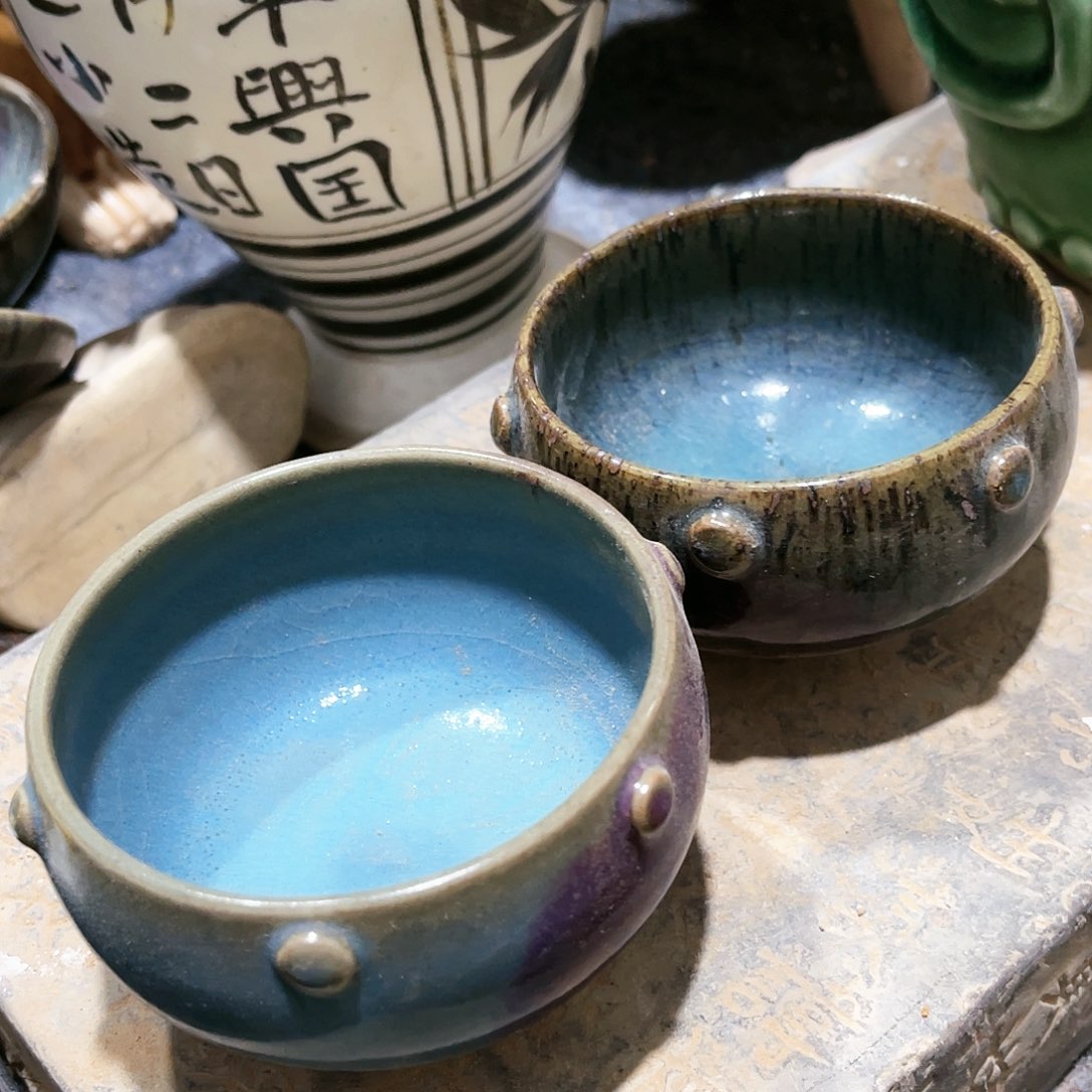 瓦当摆件摆件茶台茶桌陶瓷炎**乐
