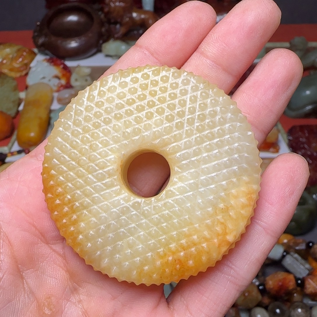 皇***勒和田玉未镶嵌挂件