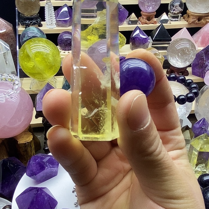 石材天然紫水晶球摆件