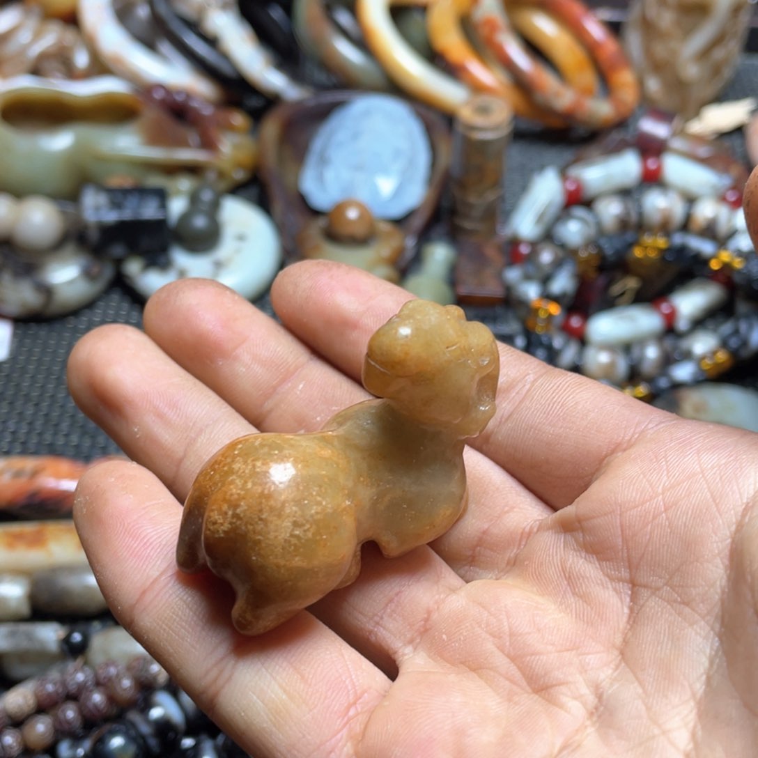 和田玉（糖玉）挂件未镶嵌用****3