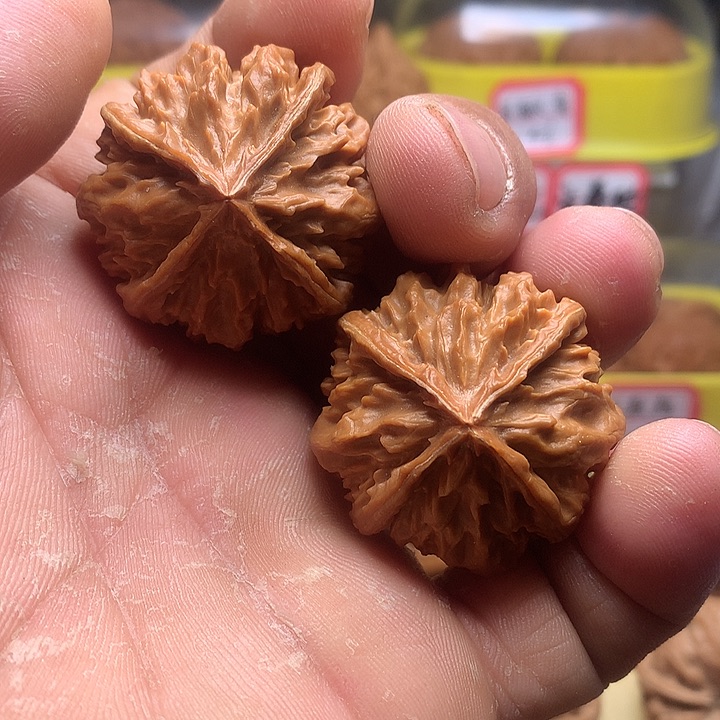 吊坠文玩核桃野生四棱36