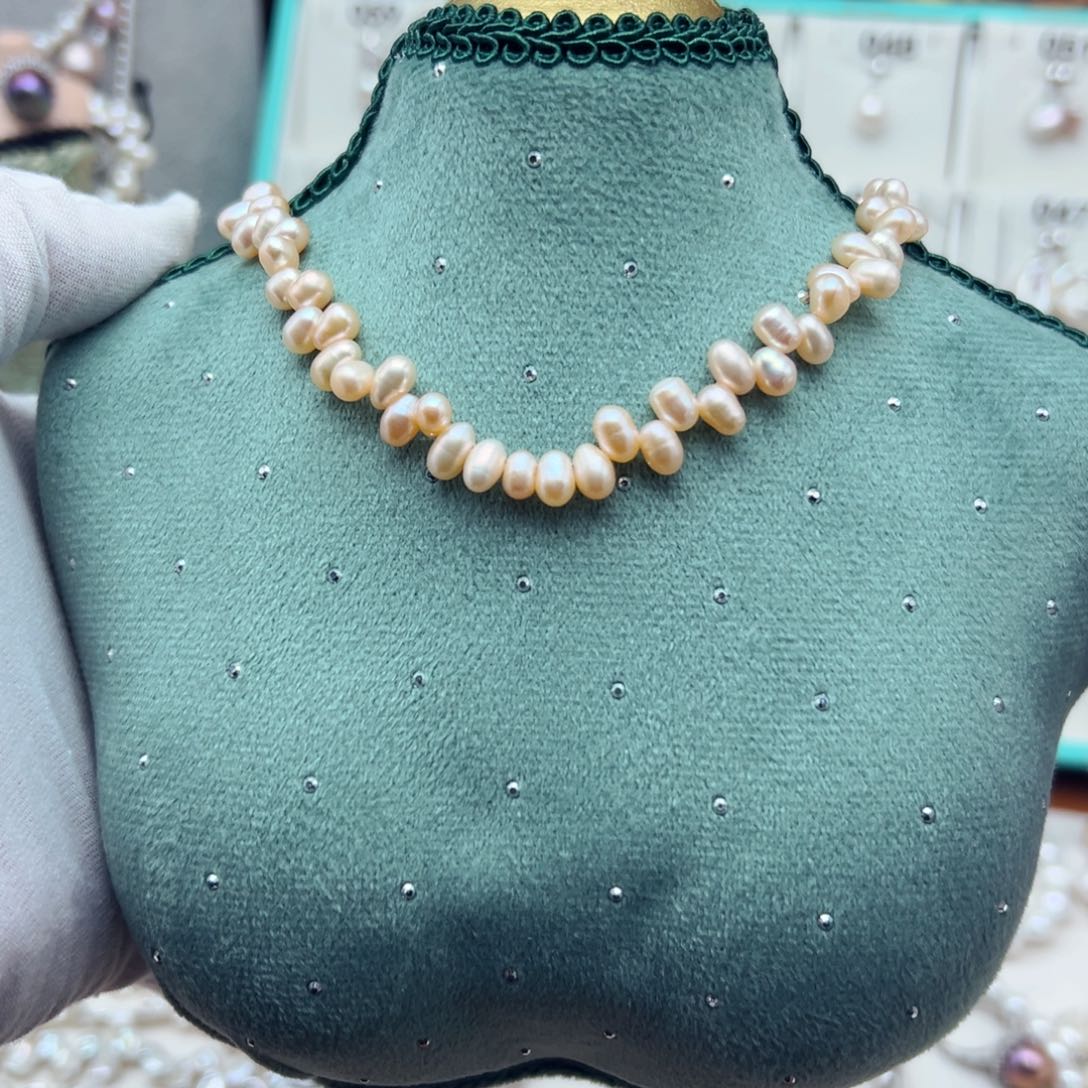 淡水珍珠项链钛钢