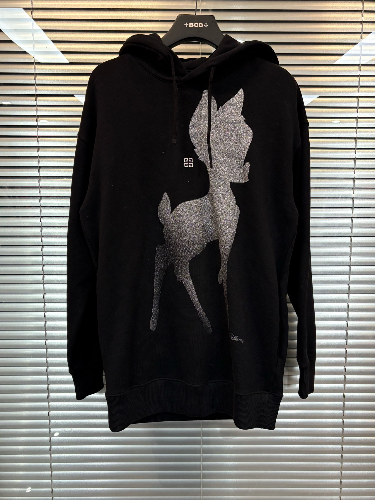 Givenchy/纪梵希/黑色长款连帽卫衣/尺码XS/闲置新/bc012208