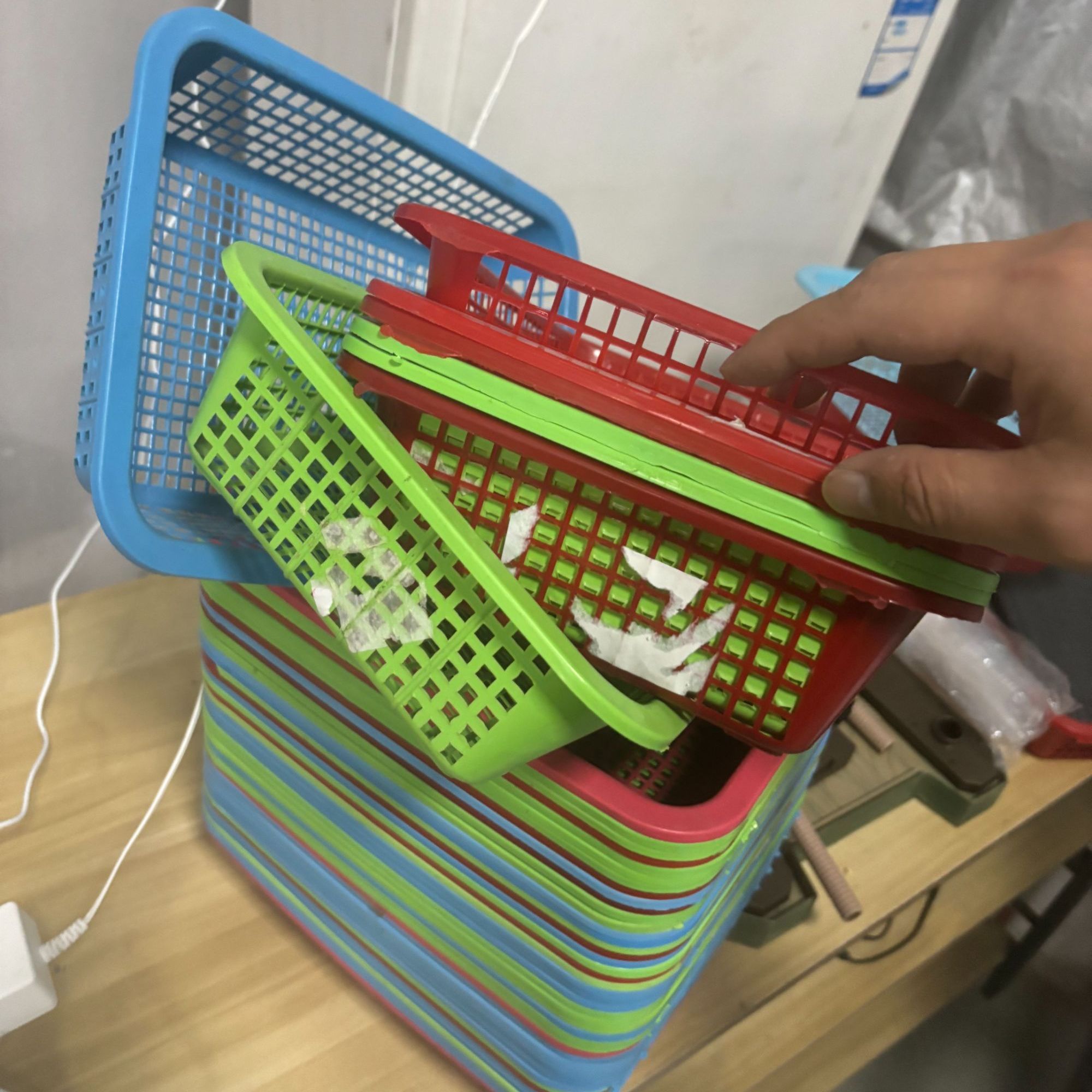 微瑕篮子-使用过，但是很便宜-颜色混搭随机，要固定颜色-不要下单