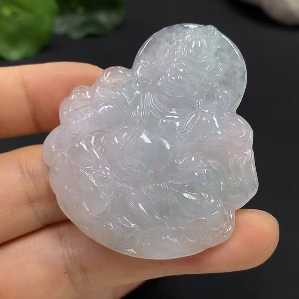 B61-天然A货翡翠-黄财神