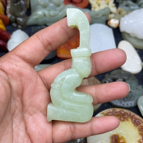 蛇纹石玉颈饰未镶嵌84