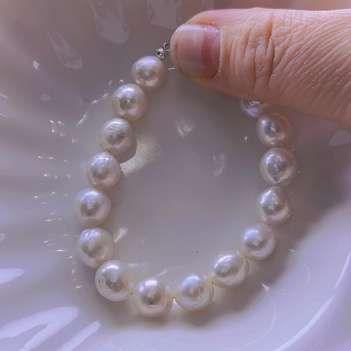 淡水珍珠手绳合金