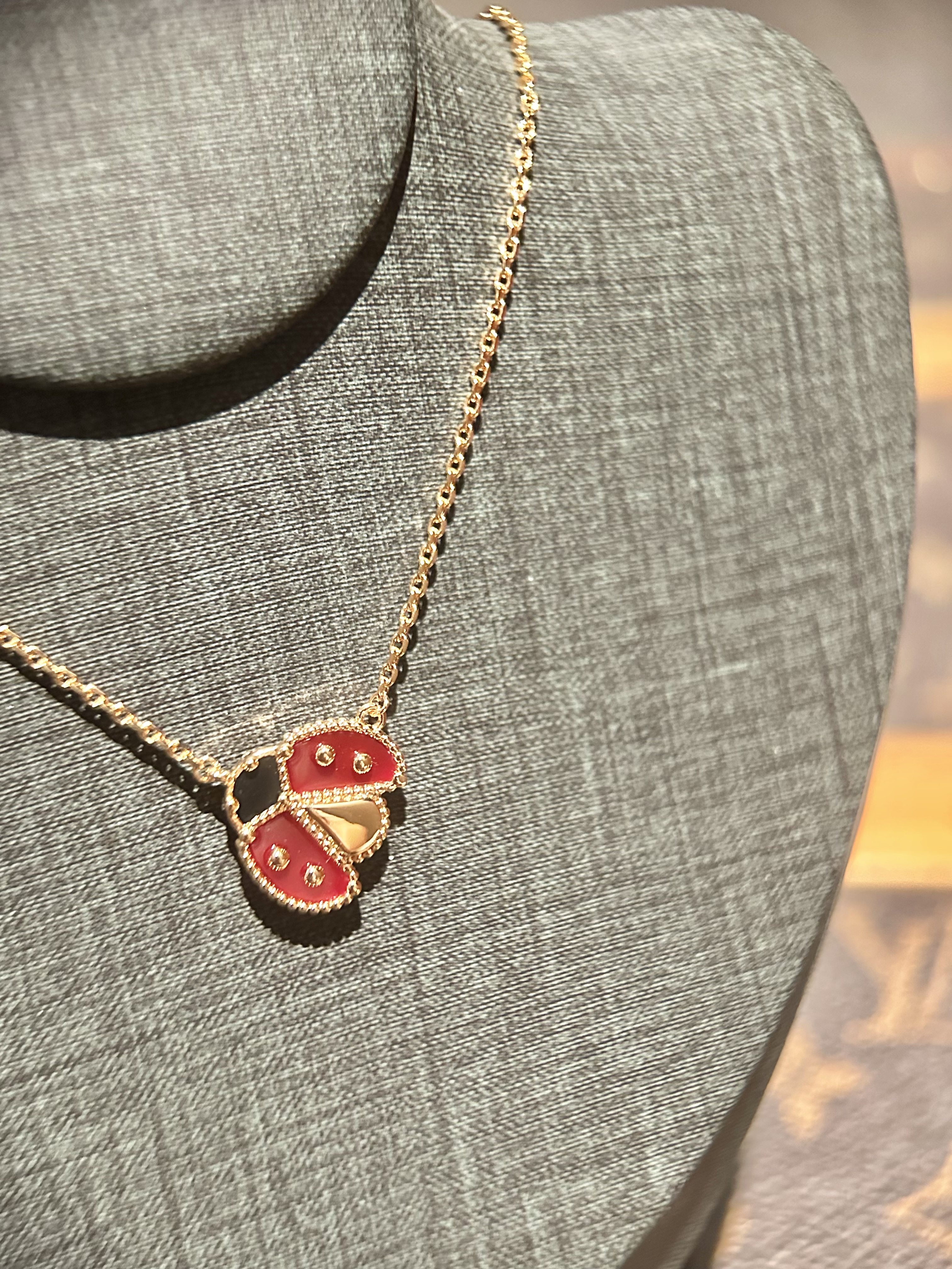 合金合成锆石项链 《HB》瓢虫 LUCKY 梅花手链合集